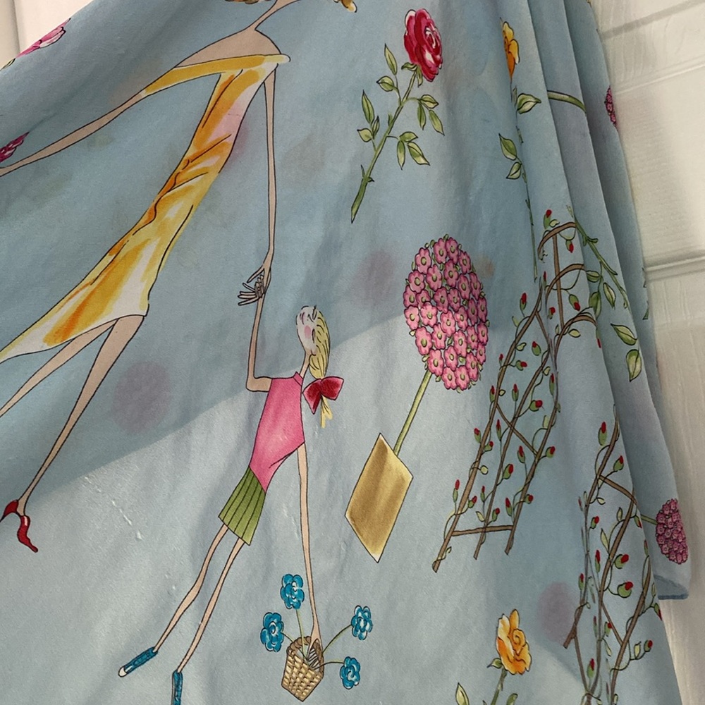 Echo Scarf Silk Scarf 35”x35” - Picture 9 of 9